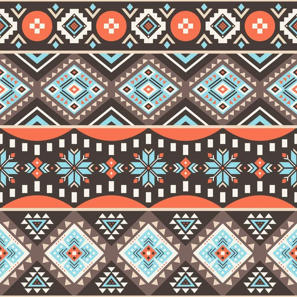 Tribal geometric seamless pattern. — Stock Vector