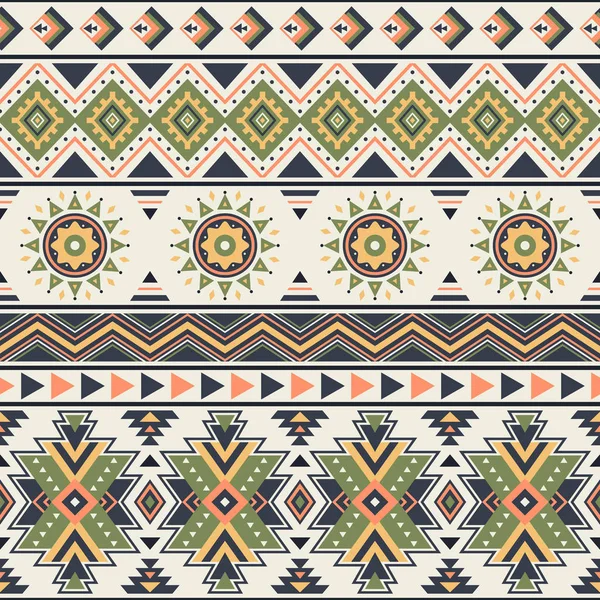 Tribal geometric seamless pattern. — Stock Vector