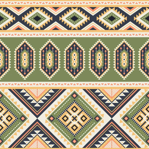 Tribal geometric seamless pattern. — Stock Vector