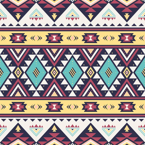 Tribal geometric seamless pattern. — Stock Vector