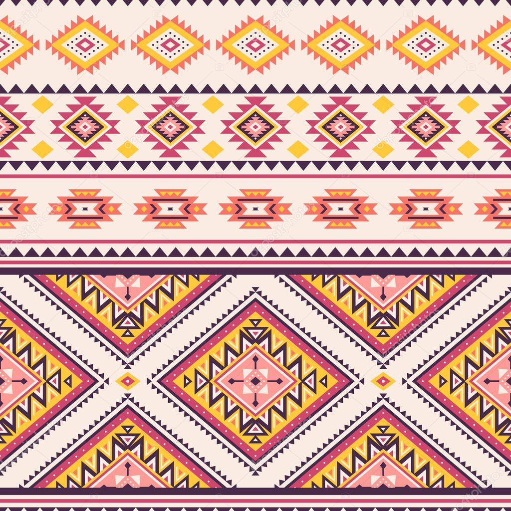 Tribal geometric seamless pattern.