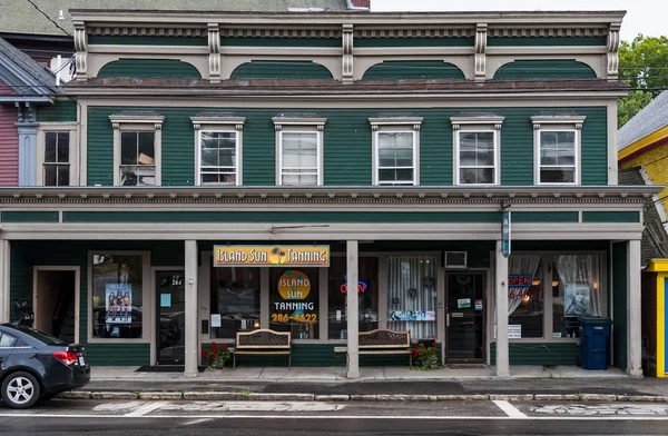 Northfield Maine Temmuz Main Street Eski New England Tarzı Binalar — Stok fotoğraf