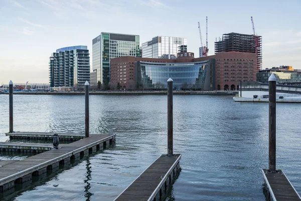 Skyline Van Stad Van Het Gebouw Boston Massachusetts Usa — Stockfoto