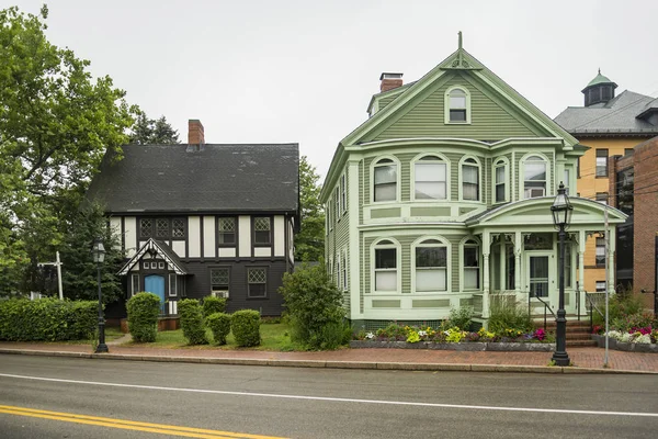 Casas Coloridas Históricas Portsmouth New Hampshire Eua — Fotografia de Stock