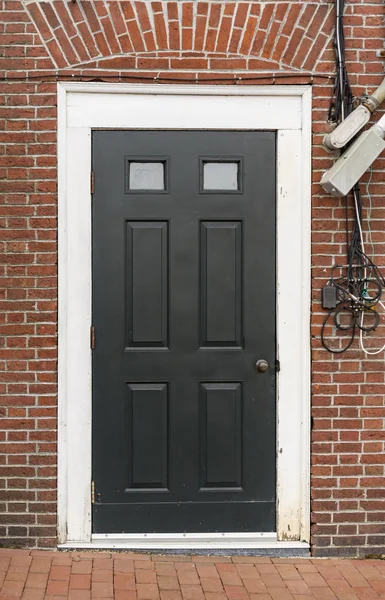 Front Door New England House Portsmouth New Hampshire — Stock Photo, Image