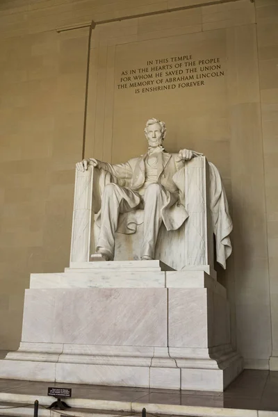 Statue Abrahamlincoln Memorial Washington — Stock Photo, Image