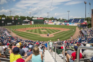Portland, Me - 5 Ağustos: Portland Sea Dogs vs Hadlock alan Portland, Maine 5 Ağustos 2018 tarihinde Richmond.