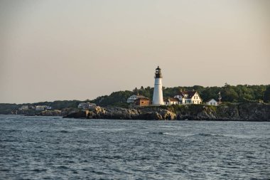Portland kafa feneri ve yaz, Cape Elizabeth, Maine, Amerika evde bekçileri