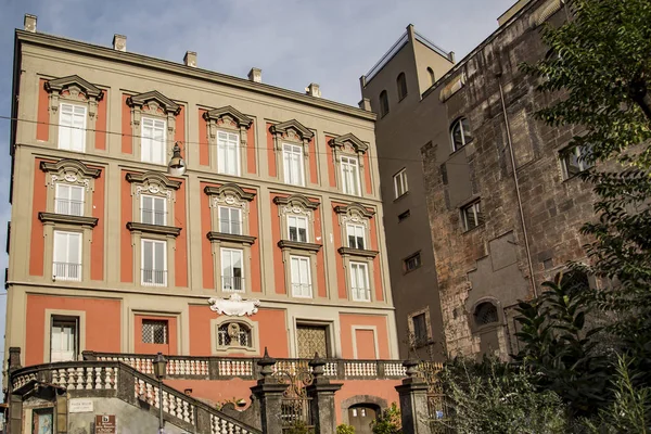 Historiska Byggnaden Sant Antonio Delle Monache Bellini Square Neapel Kampanien — Stockfoto
