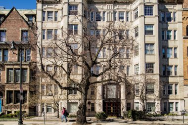 Boston, Ma - 19 Mart: Bina cephe Commonwealth Ave, 19 Mart 2016 yılında Boston, ABD