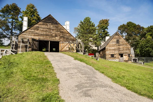 Nationale Historische Saugus Eisenwerk Etwa Meilen Von Boston Saugus Massachusetts — Stockfoto