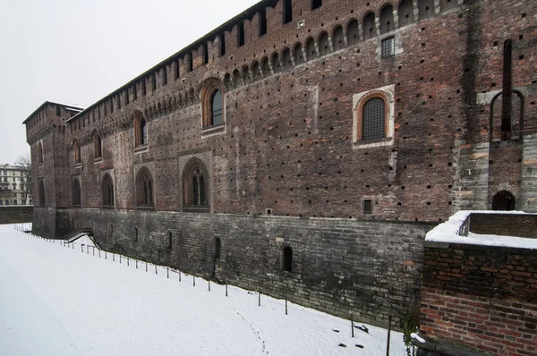 Detail Der Burg Von Sforza Mailand Italien — Stockfoto