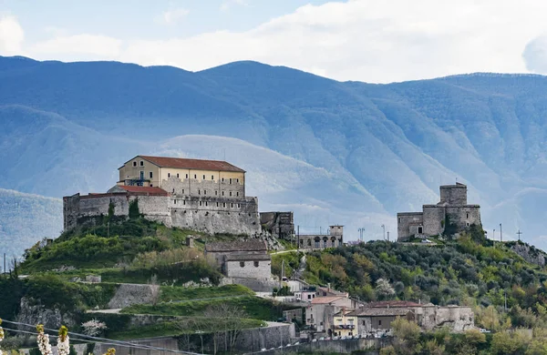 Antiguo Castillo Medieval Pequeño Pueblo Montesarchio Italia — Foto de Stock