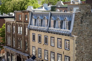 Quebec City, Kanada eski bölgesinde tipik binalar