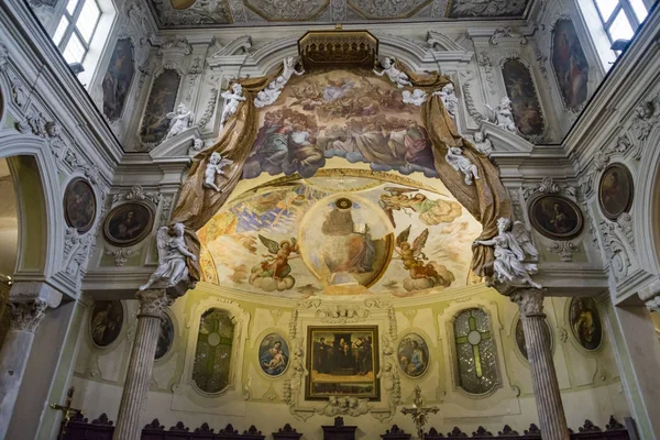 Interieur Van Historische Kathedraal Duomo San Gennaro Van Napels Italië — Stockfoto