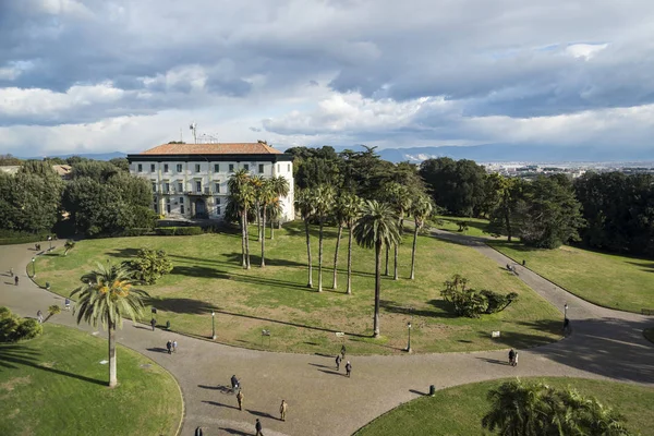 Naples Dezembro Vista Parque Palácio Real Capodimonte Partir Museu Dezembro — Fotografia de Stock