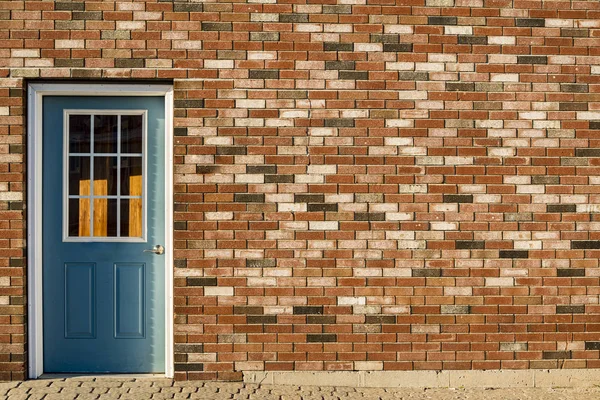 Traditional American Building Door Brick Wall Wells Maine Usa — Stock Photo, Image