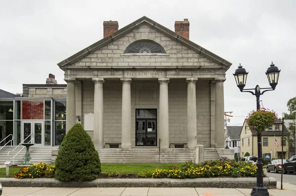 Plymouth Eua Agosto 2018 Fachada Museu Histórico Dos Peregrinos Que — Fotografia de Stock