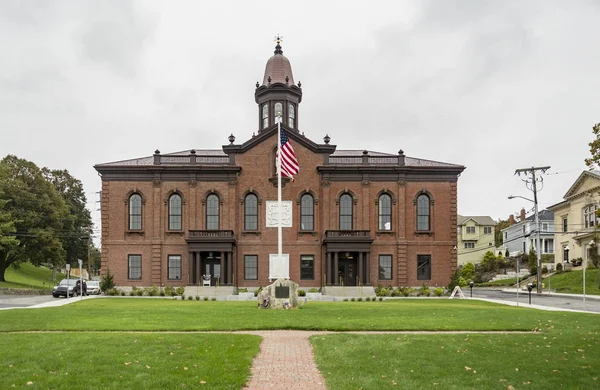 Fachada Histórica Câmara Municipal Plymouth Massachusetts Eua — Fotografia de Stock