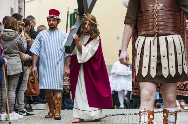 Barile, Basilicata Italya Paskalya dini Atsiyonu — Stok fotoğraf