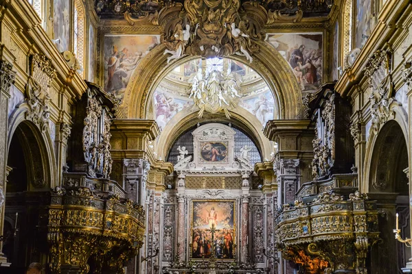 Церковь Сан Грегорио Армено в Неаполе, Италия — стоковое фото