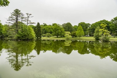 Boston Ma Forest Hills Mezarlığı manzara ve göl