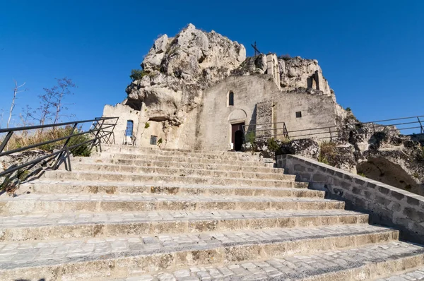 De oude binnenstad van Matera, i Sassi, Italië — Stockfoto