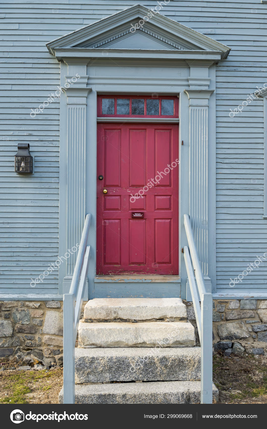 Front Door Of A House In Portsmouth Nh Stock Photo C Edella