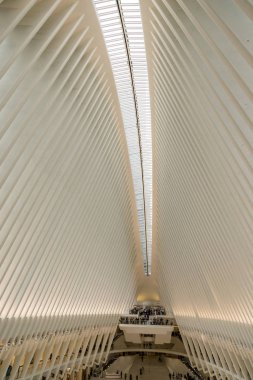 Manhattan şehir merkezinde Oculus görünümü, New York