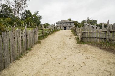 Plymouth, Ma de Plimoth plantasyon eski binalar