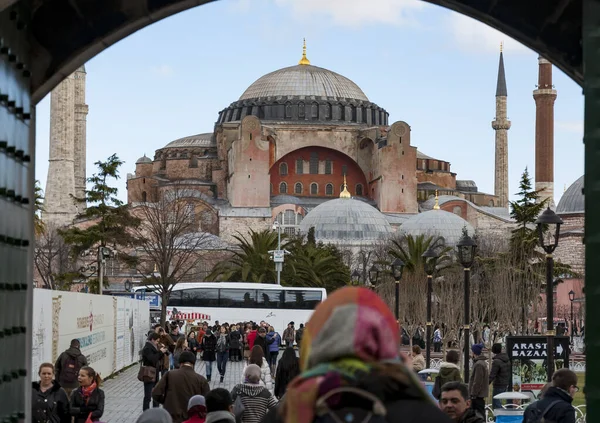 Vista de Hagia Sophia em Istambul Turquia — Fotografia de Stock