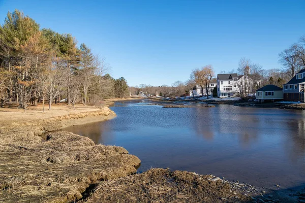 Pěkný Výhled Krajinu Vesnici Kennebunkport Maine Usa — Stock fotografie