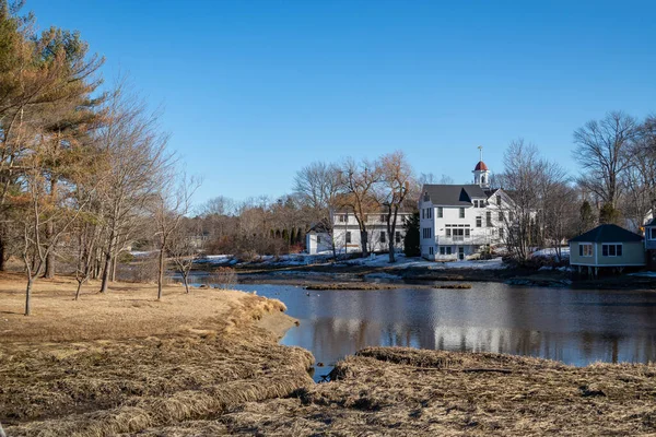 Pěkný Výhled Krajinu Vesnici Kennebunkport Maine Usa — Stock fotografie