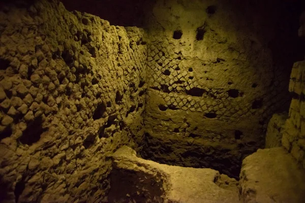 Napoli Underground Archaeological Excavations San Lorenzo Maggiore Naples Italy — Stock Photo, Image