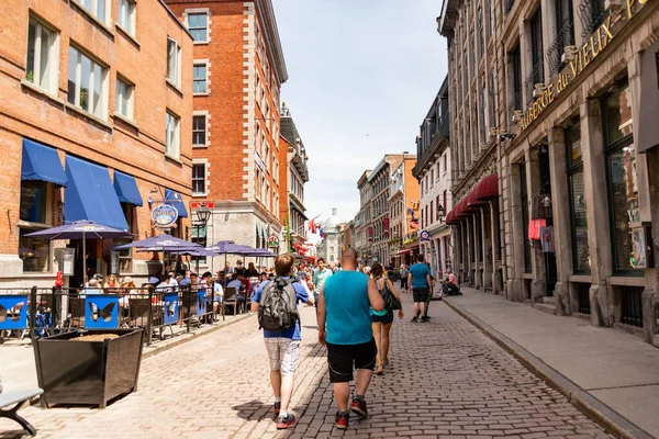 Montreal Quebec Canada Maj 2017 Życie Uliczne Centrum Montrealu Quebec — Zdjęcie stockowe