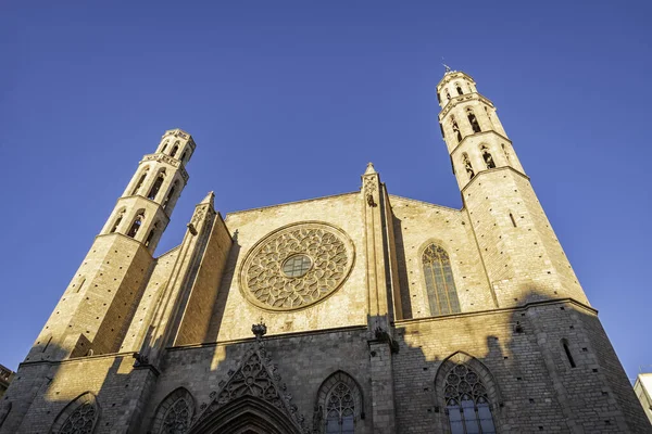 Barcelona Gotycka Katedra Santa Maria Del Mar Hiszpania — Zdjęcie stockowe