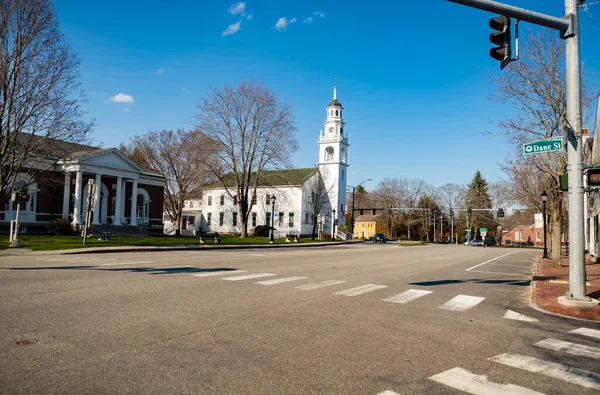 Kennedy bunk cidade com casas históricas, Maine Estados Unidos . — Fotografia de Stock