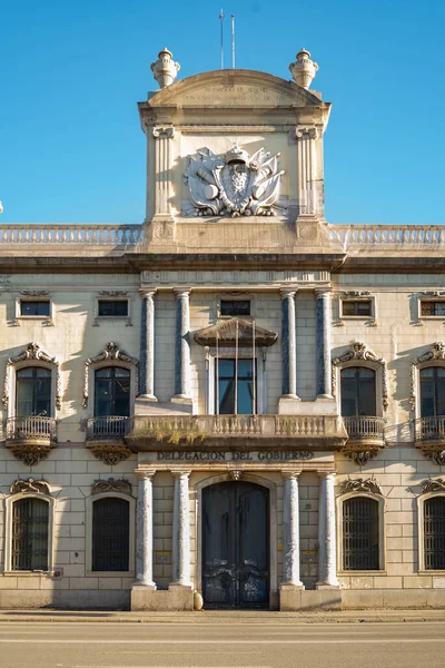 Вид на фасадное здание, резиденцию делегации правительства Барселоны — стоковое фото