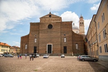PADOVA, ITALY - 2 Temmuz 2017: Benedictine Manastırı Aziz Justina Bazilikası