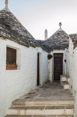 Alberobello 'nun eski köyü, Puglia İtalya