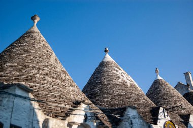 Alberobello 'nun eski köyü, Puglia İtalya