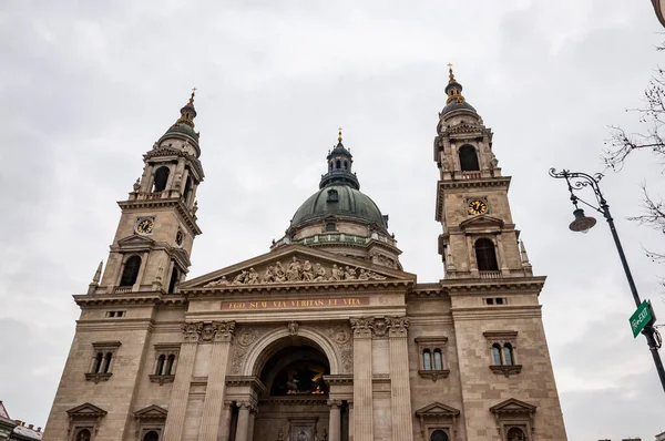 Vista Igreja Santo Estêvão Dos Marcos Mais Importantes Budapeste Hungria — Fotografia de Stock