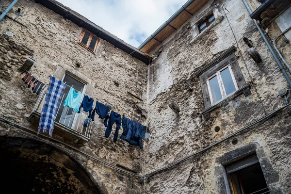 Malebné Staré Ulice Italských Vesnic Scanno Abruzio Itálie — Stock fotografie