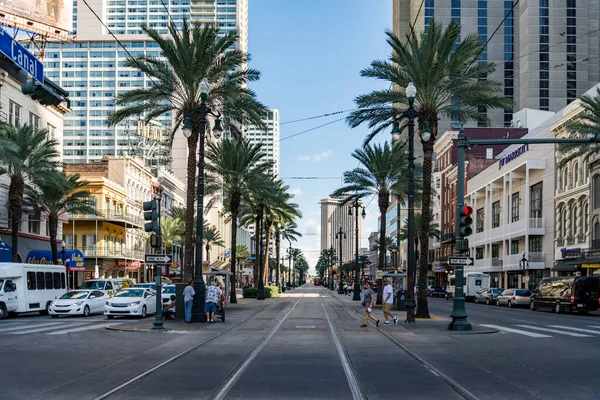 New Orleans October 2016 View Famous Canal Street October 2016 — Stock Photo, Image