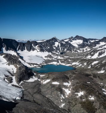 Jotunheimen dağ alan Norveç'te