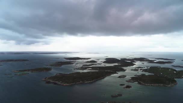 Casacos Ocidentais Noruega Vistos Drone — Vídeo de Stock