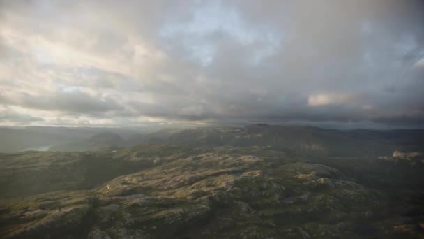 Bergsområde Västra Norge — Stockvideo