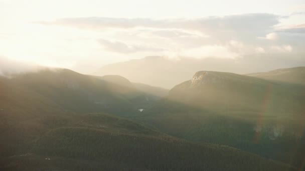 Bergstrakter Västra Norge — Stockvideo