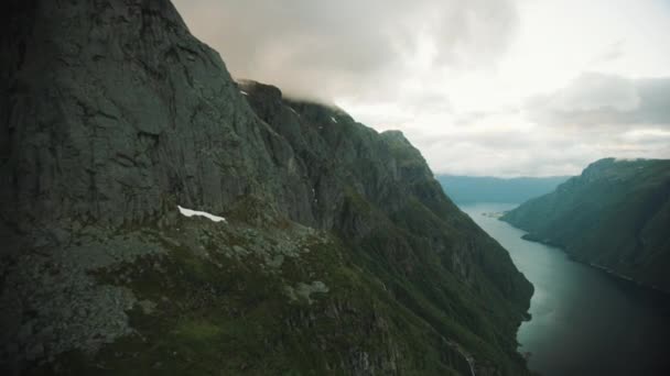 Zonas Montaña Noruega Occidental — Vídeo de stock