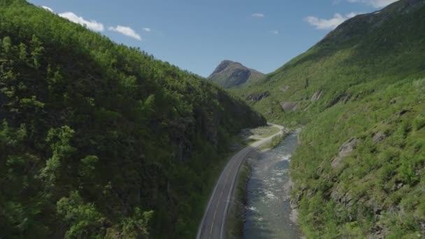 Дороги Путешествия Южной Норвегии — стоковое видео